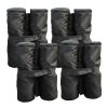 Outsunny Canopy Weight Bags 33lbs Sandbag Anchors for Stability Gazebo Tent Set of 4 Durable Black