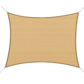 Outsunny 20x16ft Rectangle Sun Shade Sail Canopy Outdoor Patio Deck Yard UV Block Sand