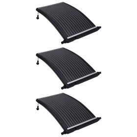 Curved Pool Solar Heating Panels 3 pcs 43.3"x25.6"