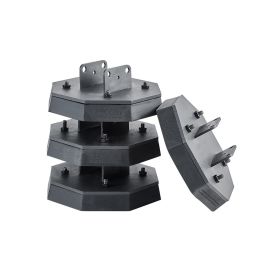 RV Leveling Pads 5000 lbs 4 Pcs Rubber Trailer Jack Pads Scissor Jack Feet