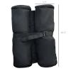 Outsunny Canopy Weight Bags 33lbs Sandbag Anchors for Stability Gazebo Tent Set of 4 Durable Black