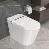 One Piece Smart Toilet With Built-In Bidet, 1.28 GPF Bidet Toilet With Heated Seat Warm Wash, Elongated Bidet Toilet With Self-Clean