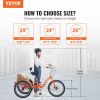 VEVOR Adult Tricycles Bike, 20 Inch Three-Wheeled Bicycles, 3 Wheel Bikes Trikes, Aluminum Alloy Cruiser Bike with Basket & Adjustable Seat