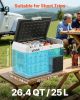 12 Volt Car Refrigerator Portable Freezer 26.4QT Electric Cooler for Camping
