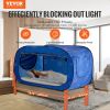 VEVOR 2 Doors Bed Tent Breathable Tent Light Blackout with 0.33 in Fiber Poles