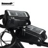 Bike Phone Front Frame Bag Bicycle Bag Waterproof Bike Phone Mount Top Tube Bag Bike Phone Case Holder Accessories Cycling Pouch Compatible Phone Unde