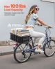 Rear Bike Basket Medium Bicycle Basket Cargo Net Rainproof Cover Liner