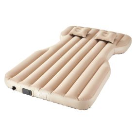 Car Air Mattress Inflatable Car Camping Travel Bed Sleeping Pad Built in Pump (Default: Default)