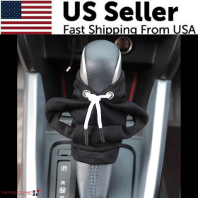 Car Gear Shift Cover Mini Hoodie Gear Shift Cover for Car Shifter Interior Trim (Hoodie Color: Black)