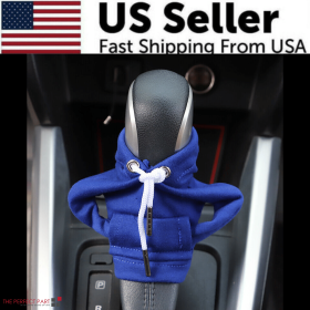 Car Gear Shift Cover Mini Hoodie Gear Shift Cover for Car Shifter Interior Trim (Hoodie Color: Navy Blue)