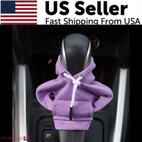 Car Gear Shift Cover Mini Hoodie Gear Shift Cover for Car Shifter Interior Trim (Hoodie Color: Purple)