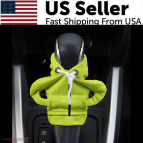 Car Gear Shift Cover Mini Hoodie Gear Shift Cover for Car Shifter Interior Trim (Hoodie Color: Green)