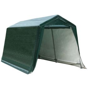 Outdoor Carport Shed with Sidewalls and Waterproof Ripstop Cover (size: 8 x 14 ft)