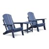c3 PCS Folding Adirondack Sets,2 Resin Adirondack and Side Table