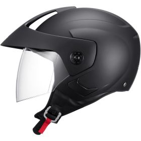 VEVOR 3/4-Face Motorcycle Helmet Motocross Helmet with Bluetooth Slot (size: Size L)