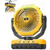 24000mAh Camping fan 9in Rechargeable Battery Operated USB Table Fan