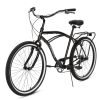 Multifunction 26 Inch 7 Speed Bike, Steel Frame, Upright Comfortable Seat, U-brake, Multi-function Rear Rack, Multicolor