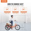 VEVOR Adult Tricycles Bike, 26 Inch Three-Wheeled Bicycles, 3 Wheel Bikes Trikes, Carbon Steel Cruiser Bike with Basket & Adjustable Seat