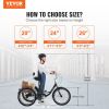 VEVOR Adult Tricycles Bike, 20 Inch Three-Wheeled Bicycles, 3 Wheel Bikes Trikes, Carbon Steel Cruiser Bike with Basket & Adjustable Seat