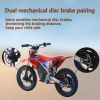MX-E350 - Motocross Bike For Aged 4-8, 350W Internal Transmission Chassis, Maximum Driving Range Of 18km, RGB Support