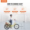 VEVOR Adult Tricycles Bike, 7 Speed Adult Trikes, 24 Inch Three-Wheeled Bicycles, Carbon Steel Cruiser Bike with Basket and Adjustable Seat