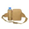 backTactical Waist Bag Denim Waistbag With Water Bottle Holder For Outdoor Traveling Camping Hunting Cycling
