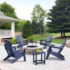 c3 PCS Folding Adirondack Sets,2 Resin Adirondack and Side Table