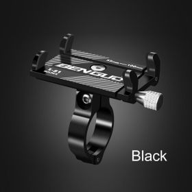 Aluminum Motorcycle Bike Bicycle Holder Mount Handlebar For Cell Phone GPS US (Color: Black)