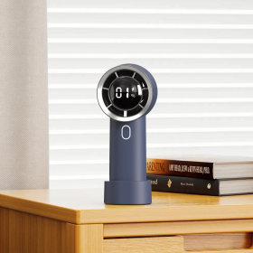 New High Speed Hand Held Fan Cooler Portable Air Conditioner Portable Fan Rechargeable Mini Air Conditioner (Color: Blue)