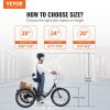VEVOR Adult Tricycles Bike, 7 Speed Adult Trikes, 24 Inch Three-Wheeled Bicycles, Carbon Steel Cruiser Bike with Basket and Adjustable Seat